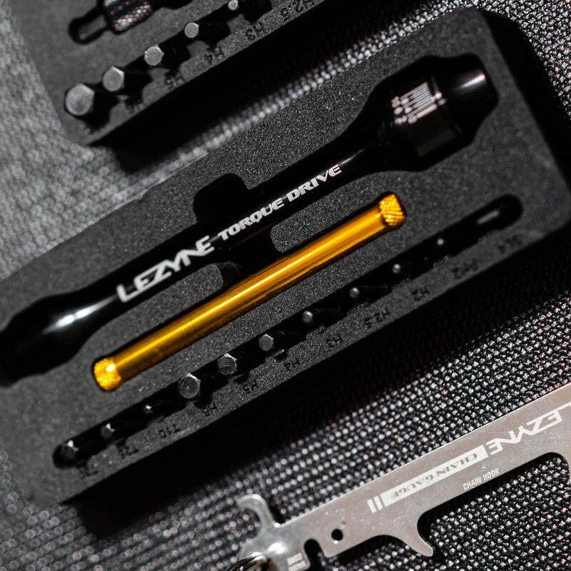 Lezyne TORQUE DRIVE Drehmomentschlüssel-Set Schwarz Gold 5/6