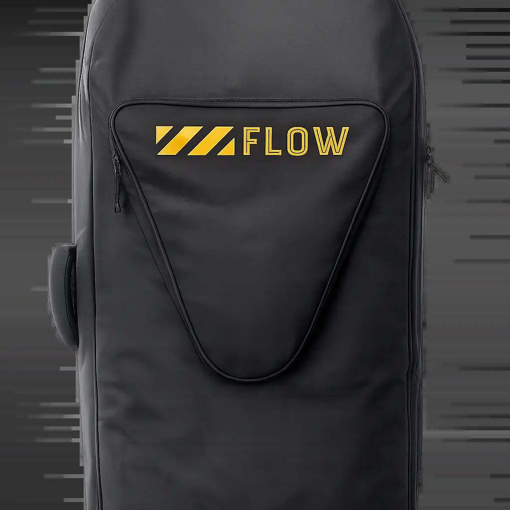 Black/orange cover for 2 bodyboards and fins