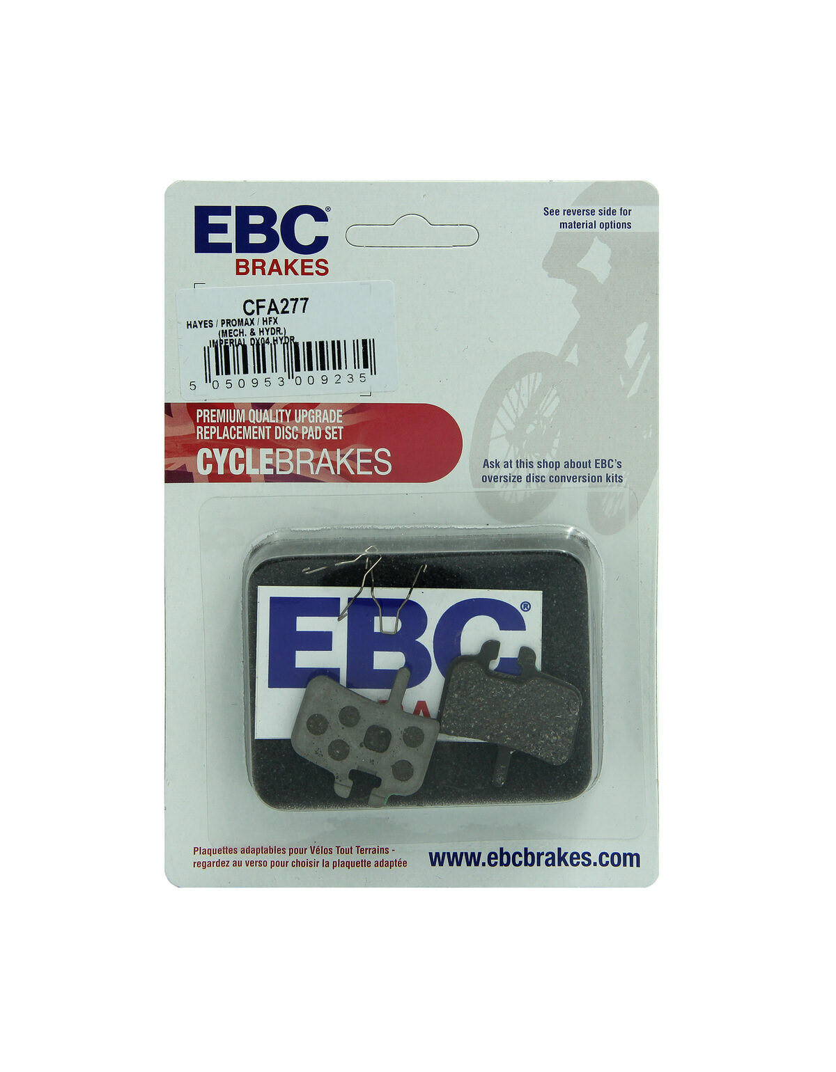 CFA277 - Klocki hamulcowe rowerowe (organiczne) EBC Brakes 2/2
