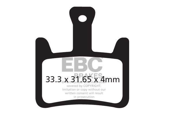 CFA620 - Klocki hamulcowe rowerowe (organiczne) EBC Brakes 3/4