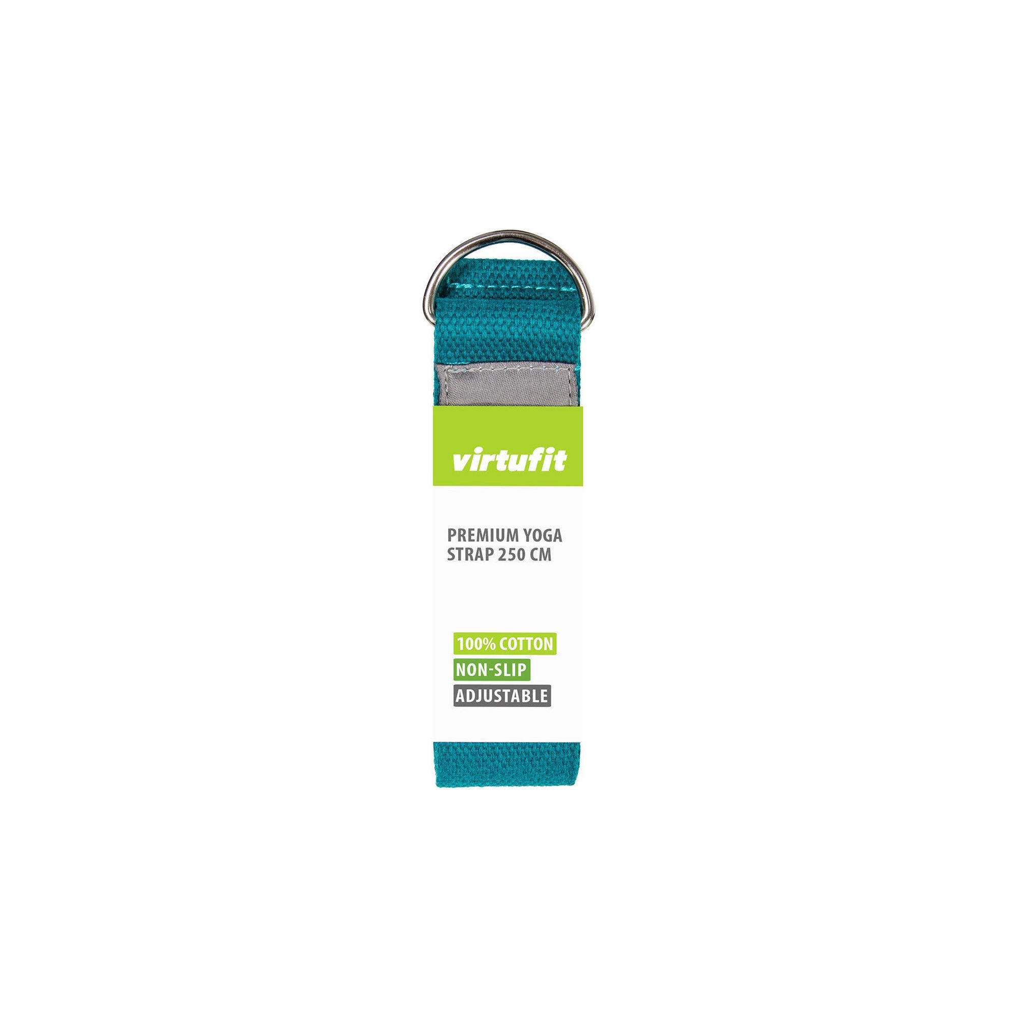 Centura Yoga VirtuFit Premium Yoga Belt - 250 cm - Gri