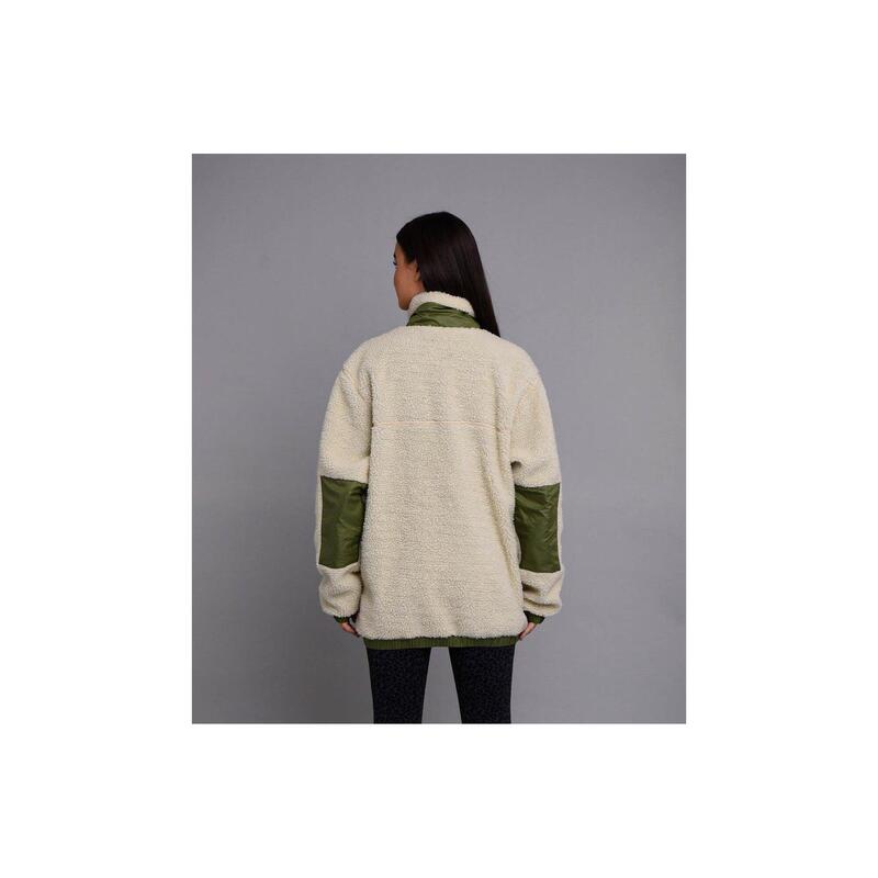 Sherpa Fleece Jacket Cream / Khaki