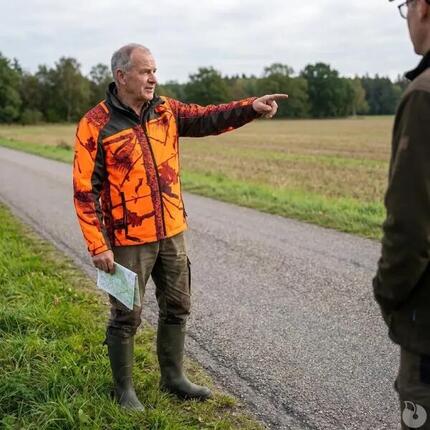 Veste Treeland Maquisard orange camo forest M à 3XL