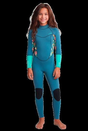 5/4/3 Pioneer - Zip Dos L/S Combinaison Surf Fille