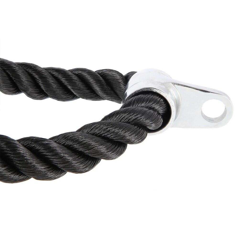 Trizepsseil, Logo Damen und Herren Schwarz 3/7
