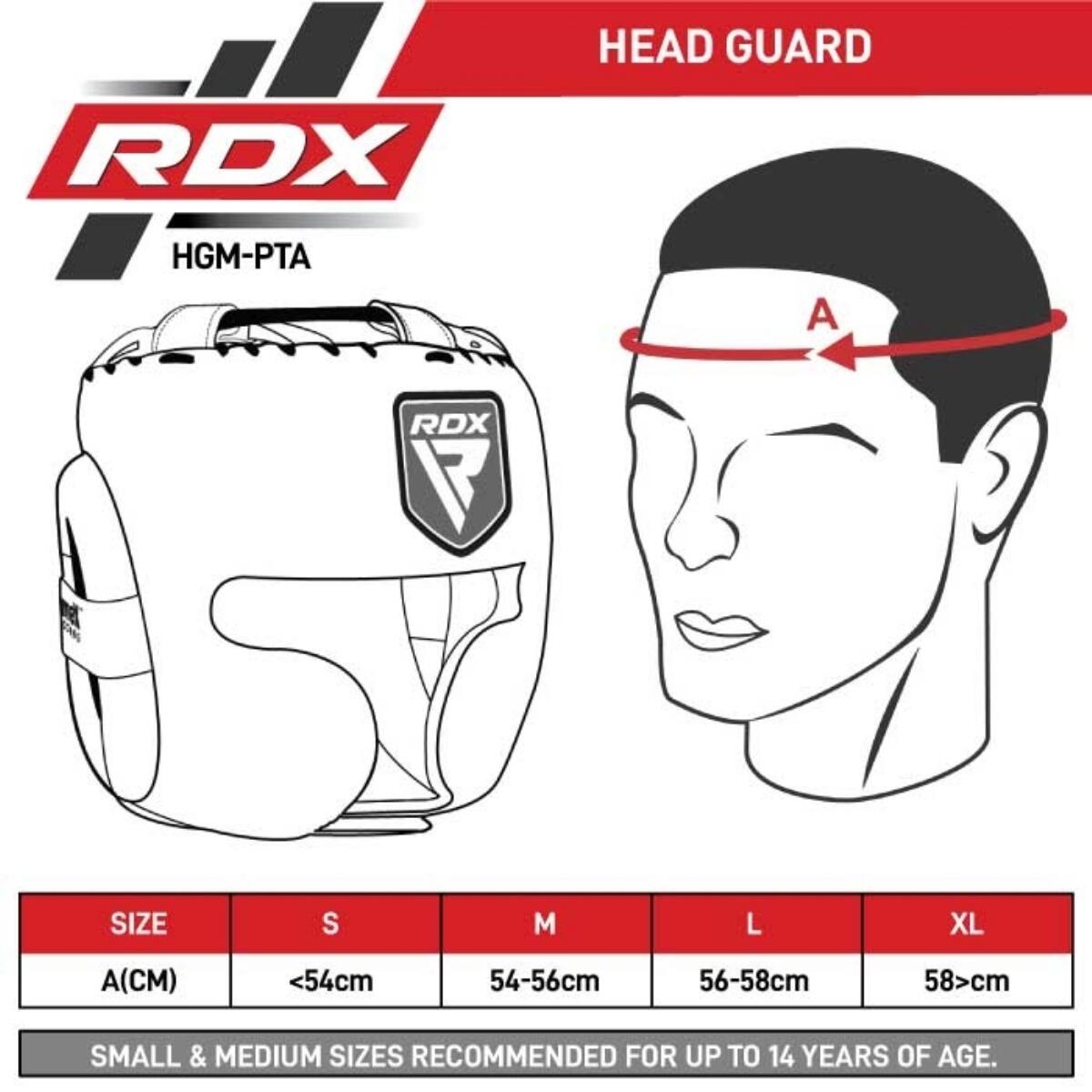 Casco Boxe RDX Pro Training APEX A4 Rosso XL 8/8