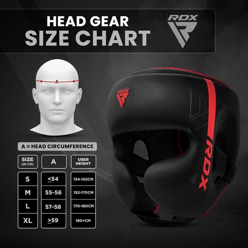 Cască box RDX F6 Matte, roșu, M