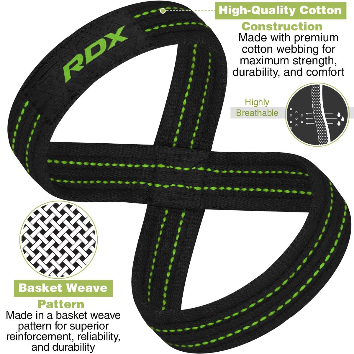 RDX Gym Lifting Cotton Straps 8/10