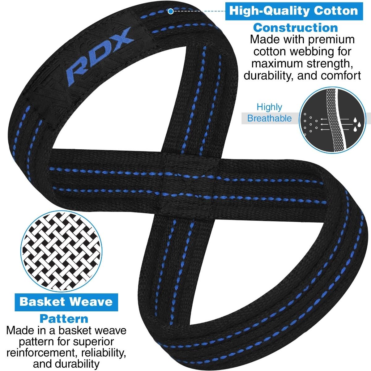 RDX Gym Lifting Cotton Straps 9/10