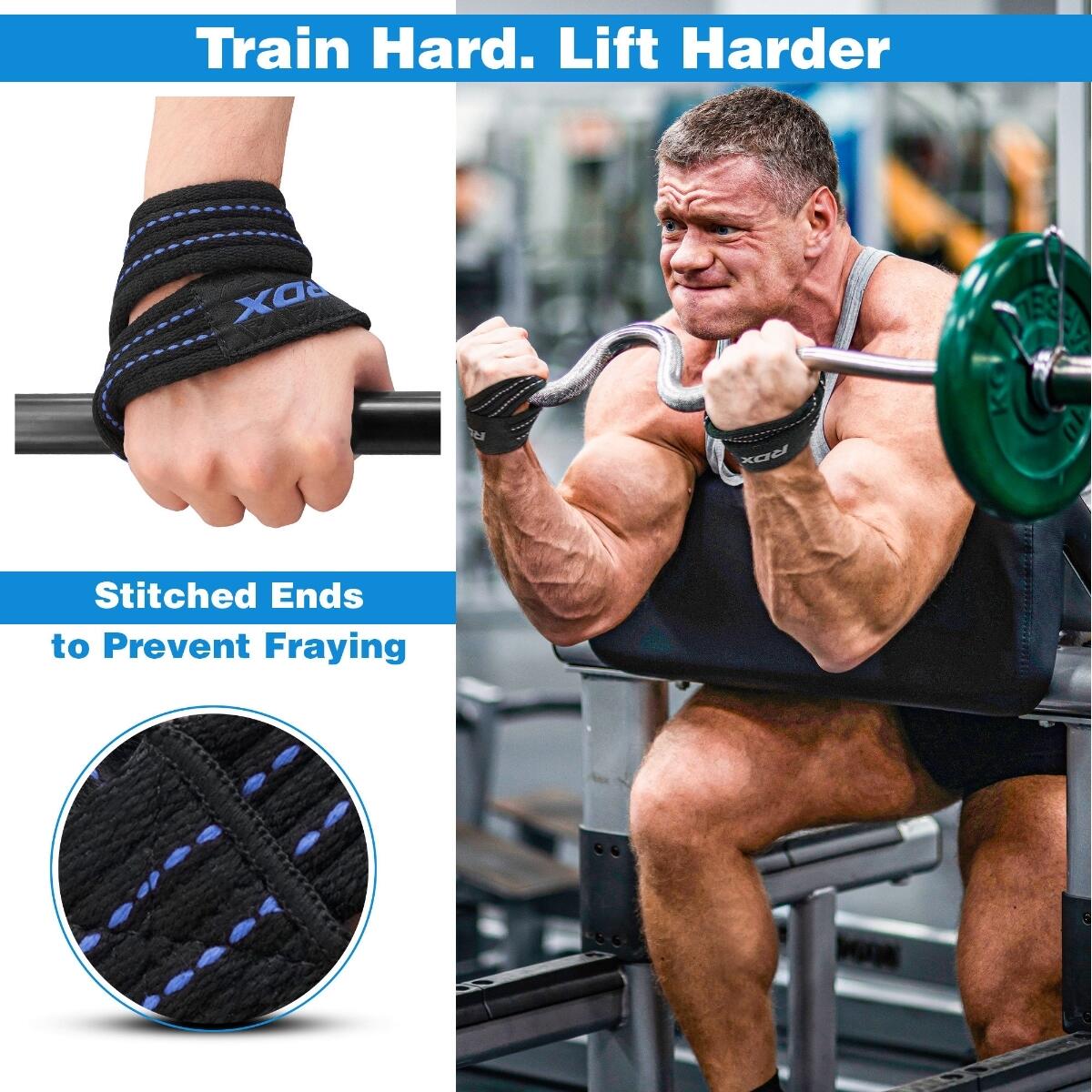 RDX Gym Lifting Cotton Straps 8/10