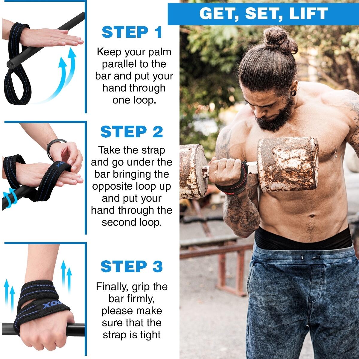 RDX Gym Lifting Cotton Straps 10/10