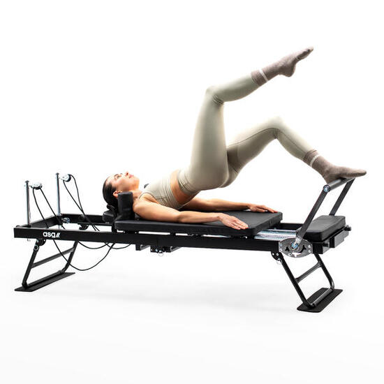 Pilates Reformer klappbar mit Metallfedern für Ganzkörpertraining