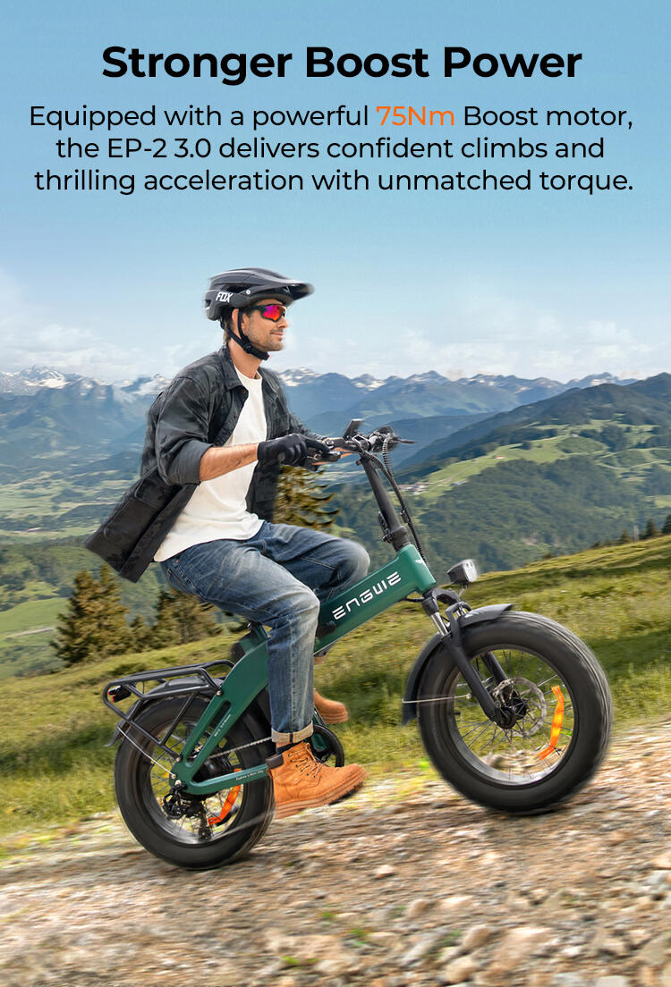 ENGWE EP-2 3.0 Boost Faltbares E-Bike mit Fatbike-Reifen 5/12