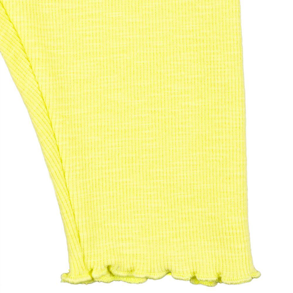 Legging bebé niña amarillo canalé 5/5