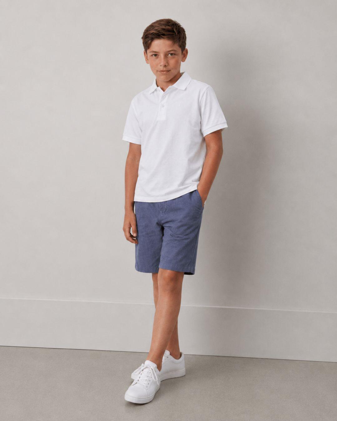 Polo de niño blanco 3/5