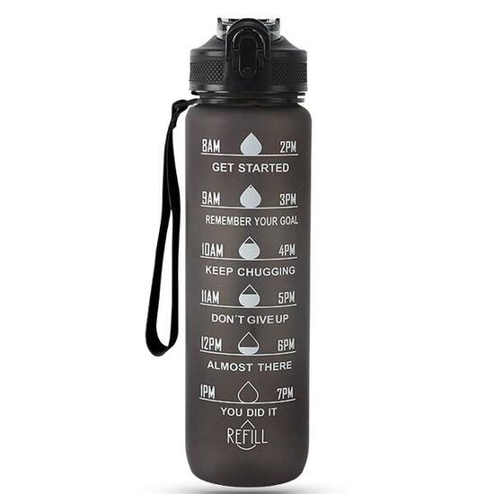 Trinkflasche 1 Liter Sport-Wasserflasche mit Strohhalm BPA Frei