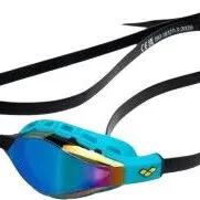 Arena Air Sonic Mirror Black and Blue Mirrored Swimming Goggles