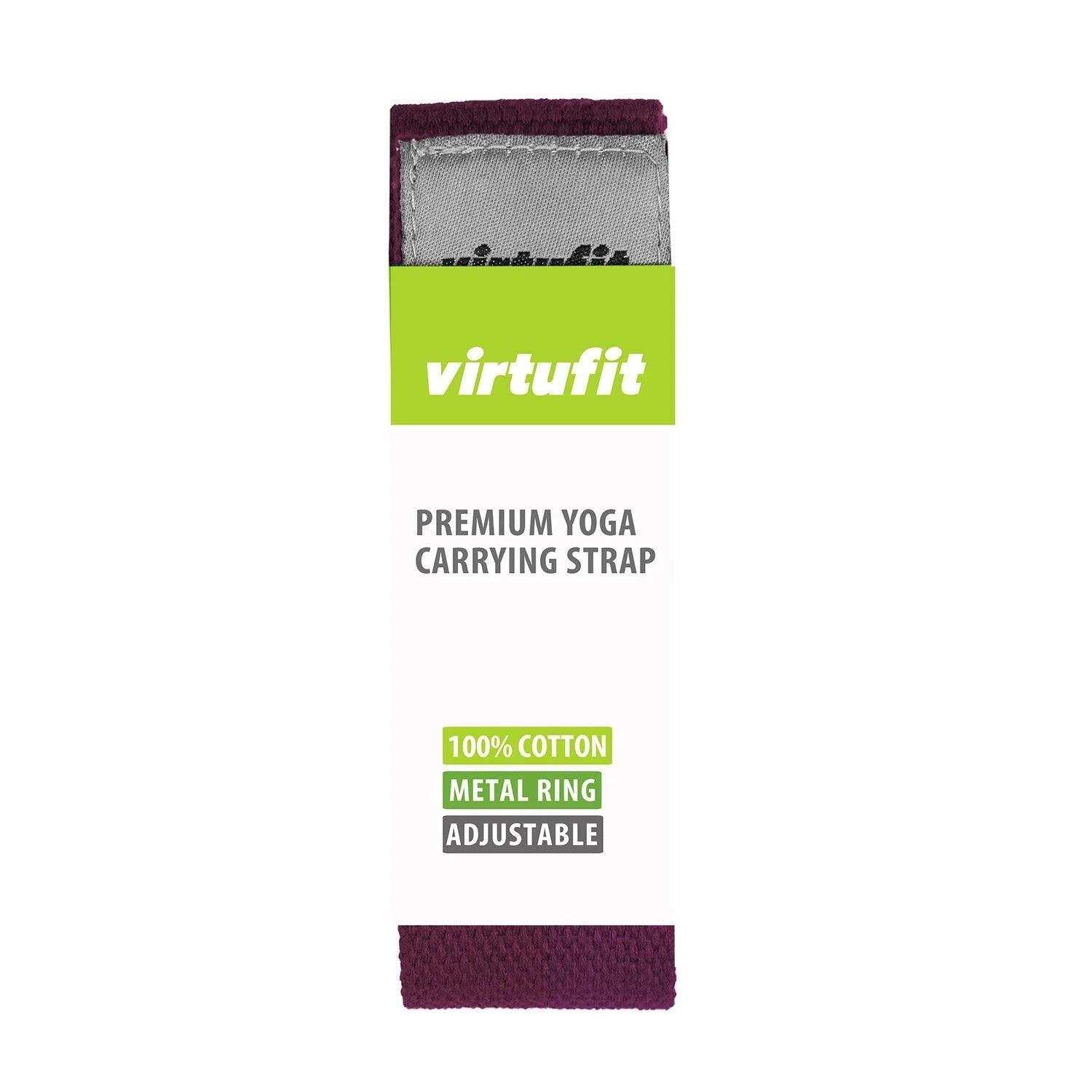 Premium Yogamatten-Tragegurt – Baumwolle – Maulbeere 10/10