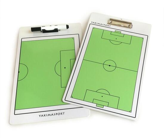 Faltbare Taktiktafel Fußball 23 x 40 cm, mit Marker und Magneten