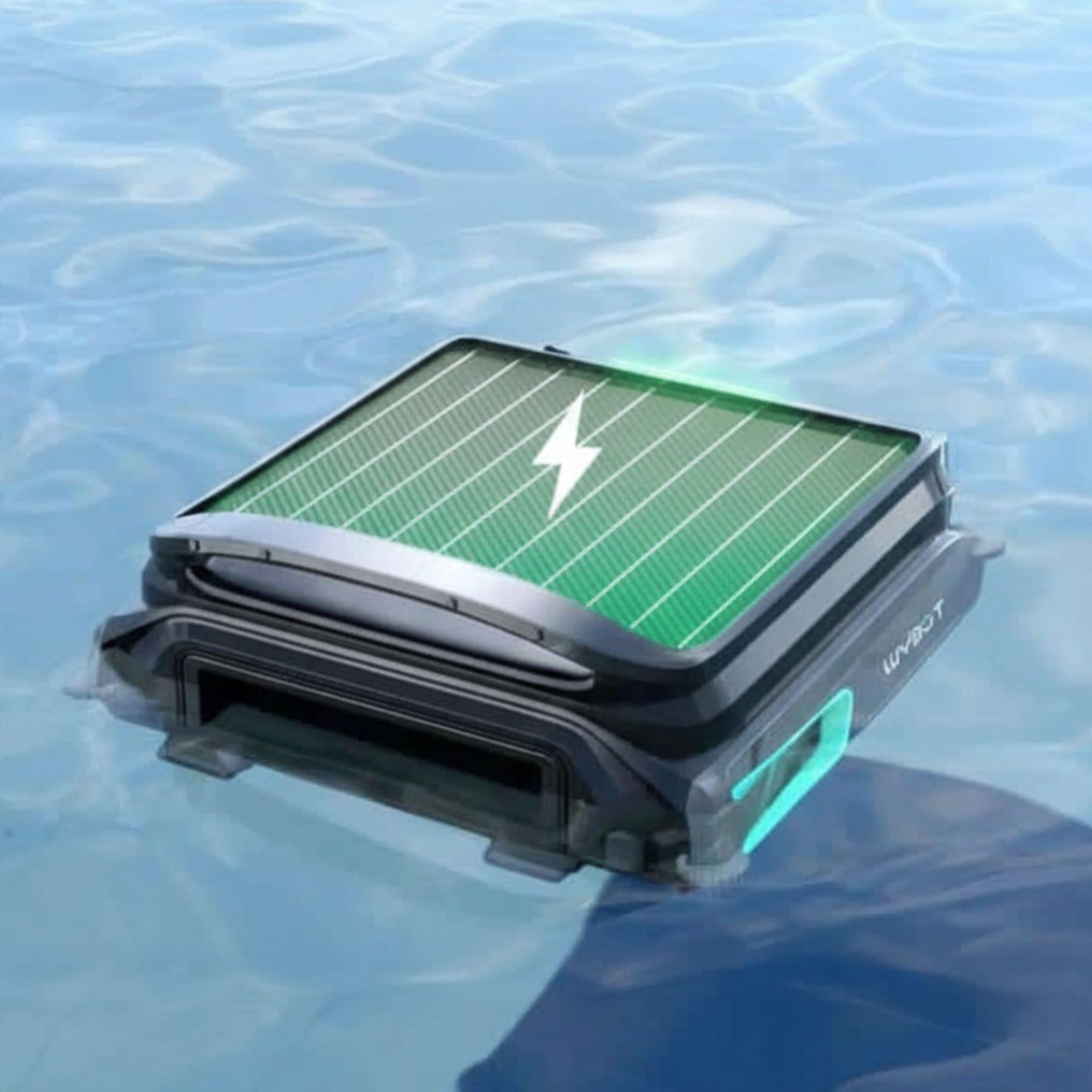 Robot limpiafondos piscina skimmer E-TRON F1 Wybot solar 24h 7L EdgeMaster 9/10