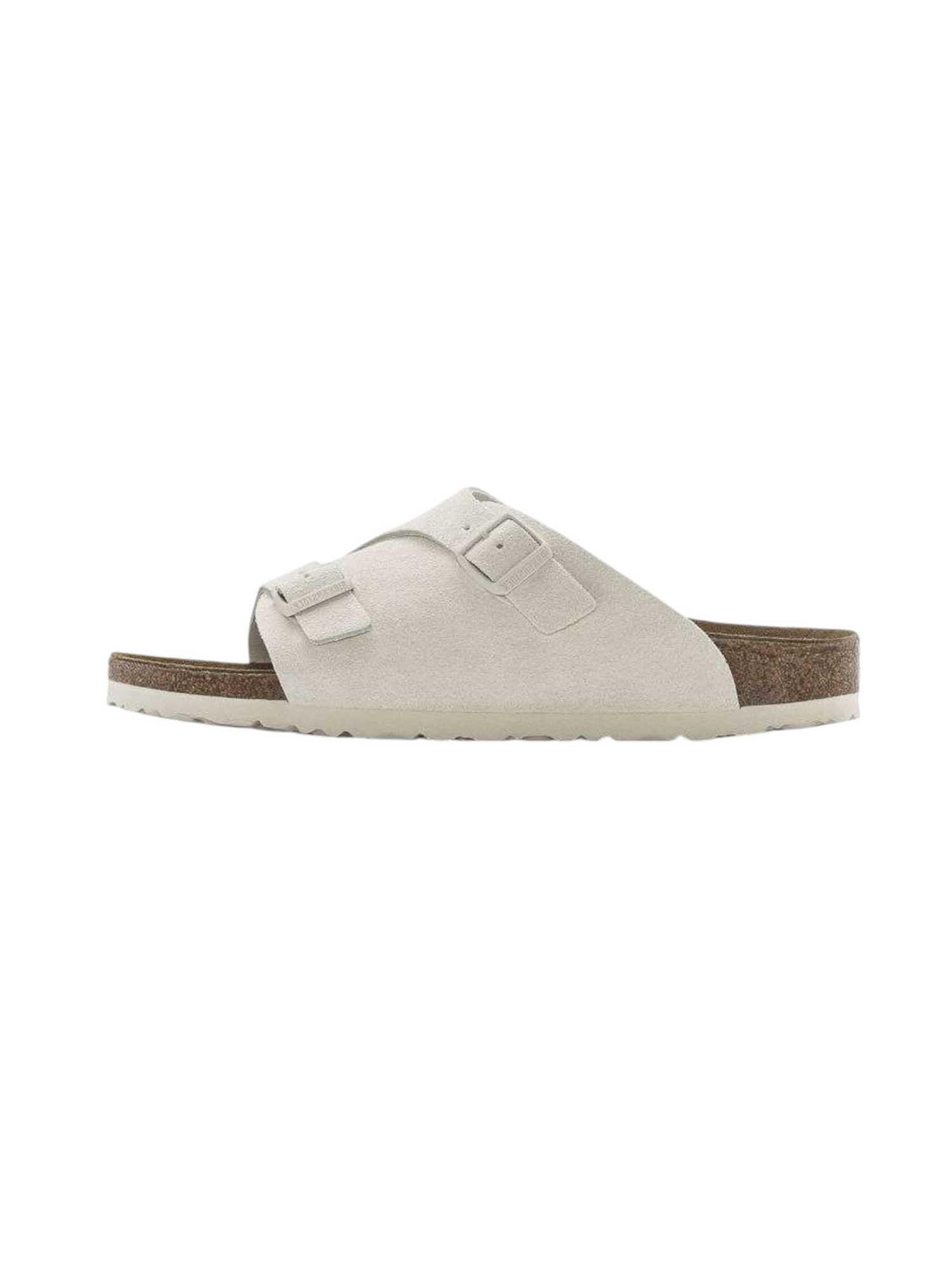 Ciabatte BIRKENSTOCK ZURICH ANTIQUE WHITE SUEDE 1/4