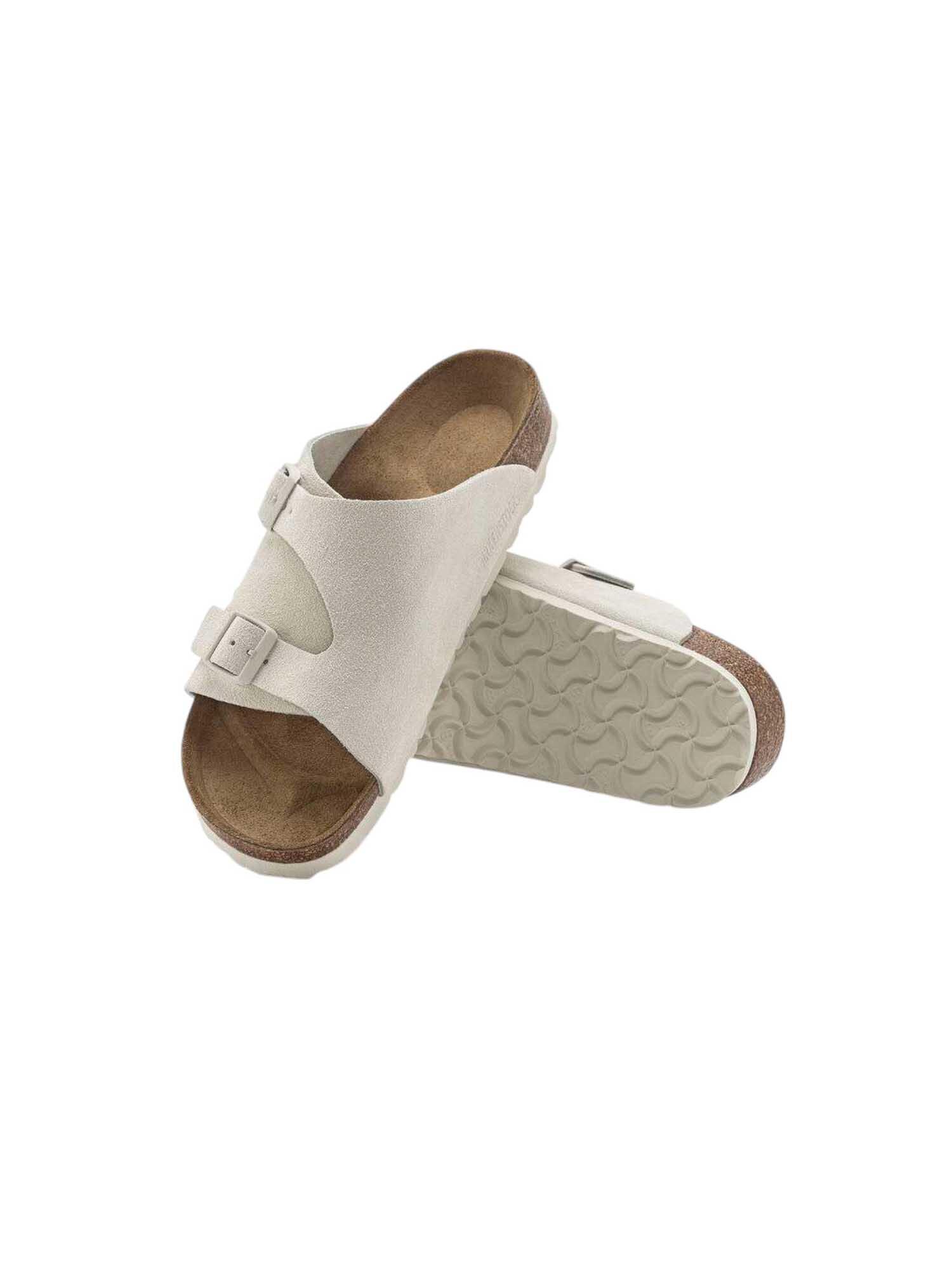 Ciabatte BIRKENSTOCK ZURICH ANTIQUE WHITE SUEDE 4/4