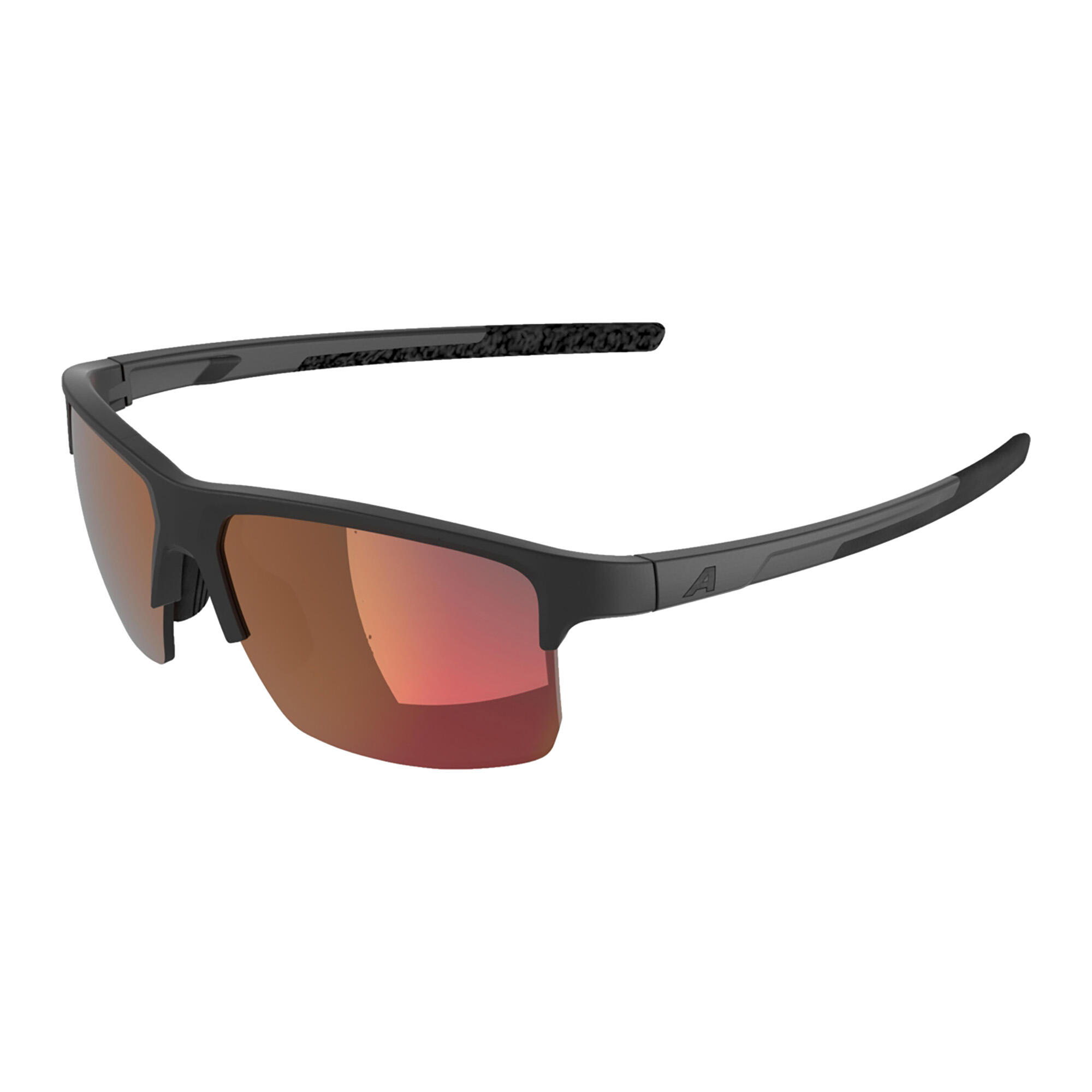 Occhiali sportivi Alpina Eagle Q-Lite rossi, montatura nera opaca 6/6