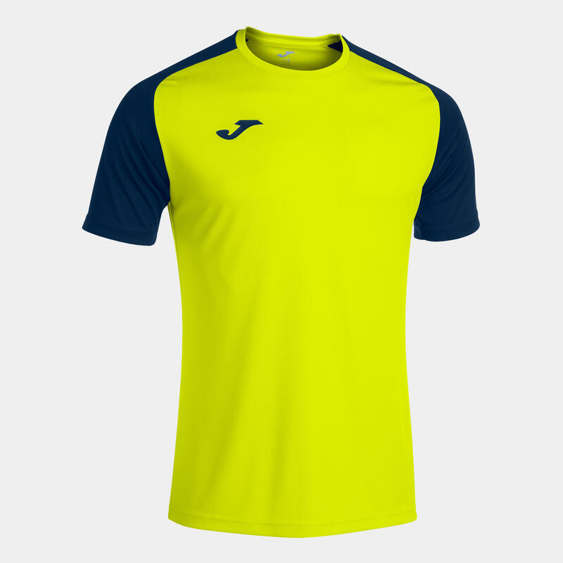 T-shirt manga curta Rapaz Joma Academy iv amarelo fluorescente azul marinho
