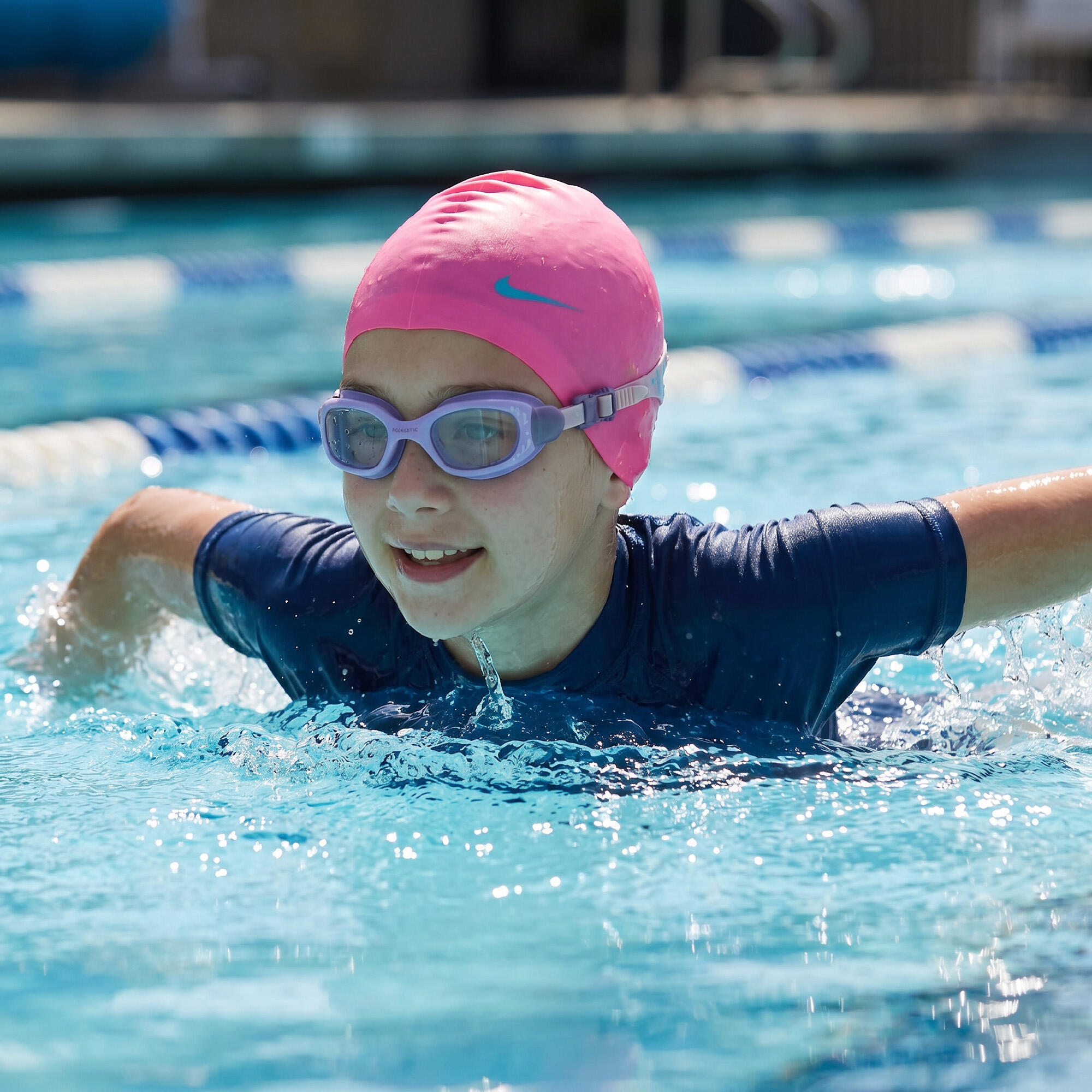 Kinderschwimmbrille AQUASTIC Spinny 6/7