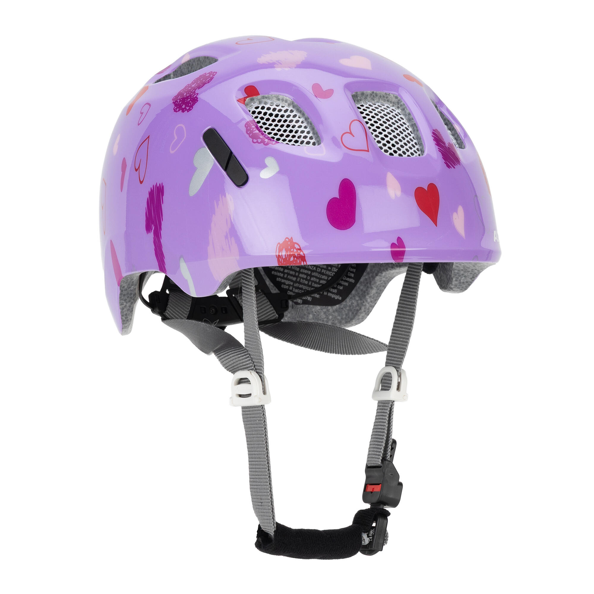 Kask dziecięcy Ximo 2, fioletowe serca 6/6