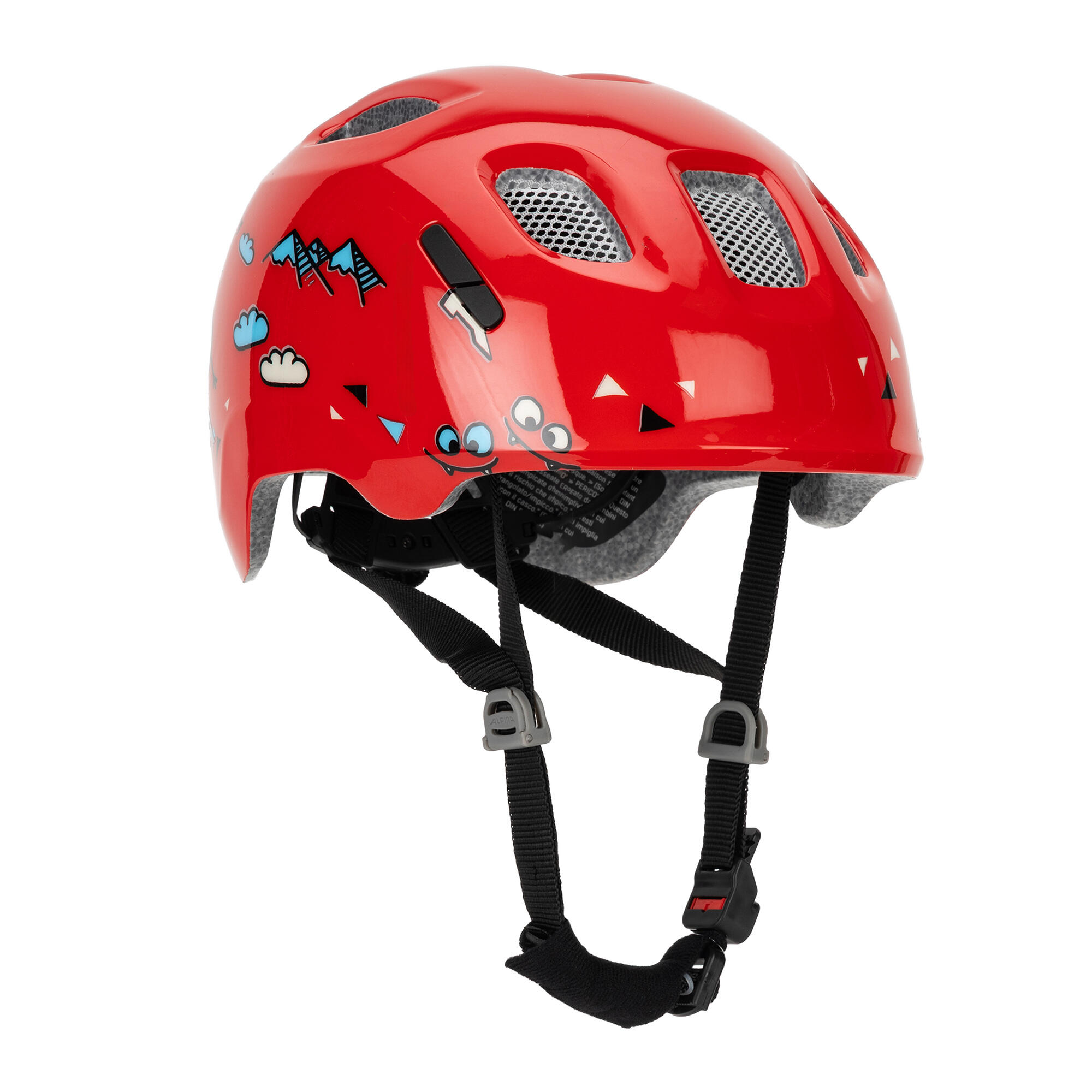 Kask dziecięcy Ximo 2, czerwony z błyszczącym uśmiechem 6/6