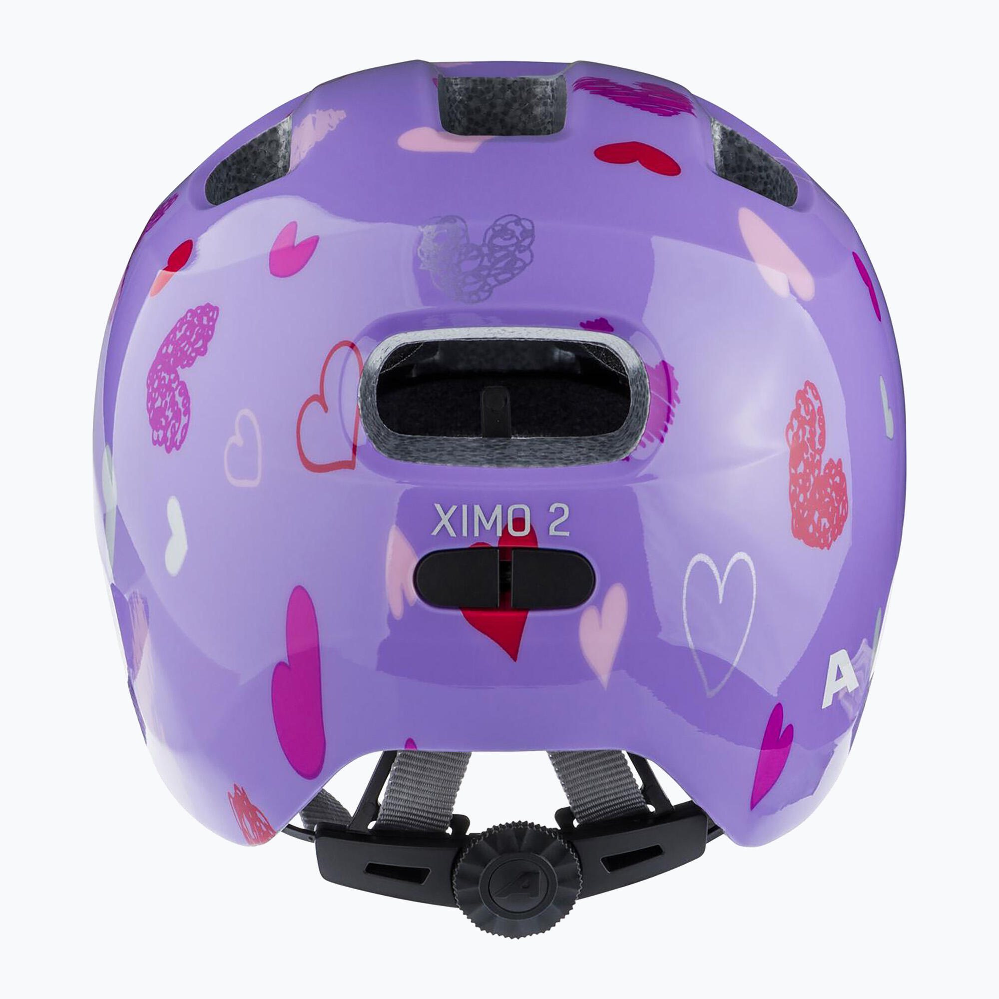 Kask dziecięcy Ximo 2, fioletowe serca 5/6