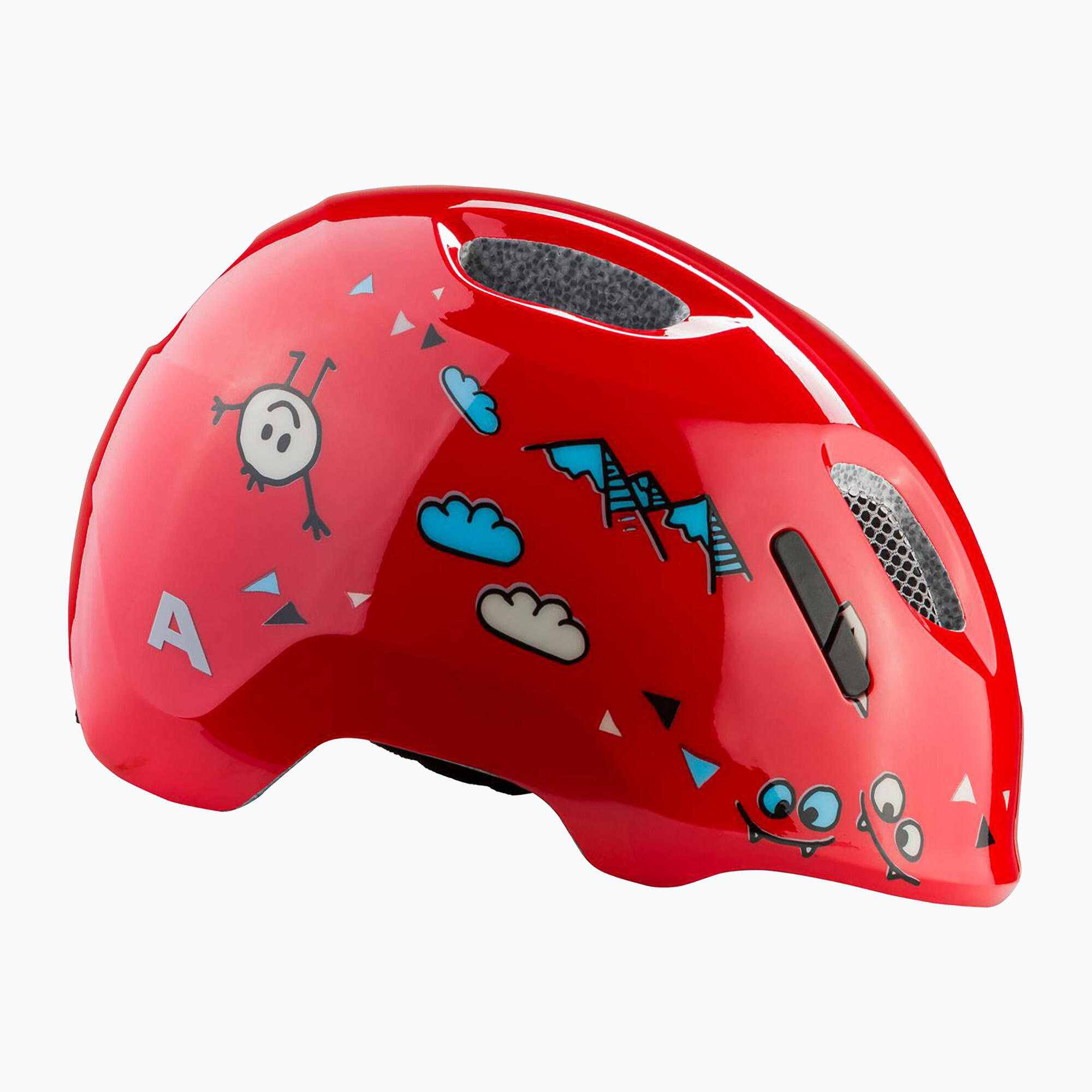 Kask dziecięcy Ximo 2, czerwony z błyszczącym uśmiechem 3/6