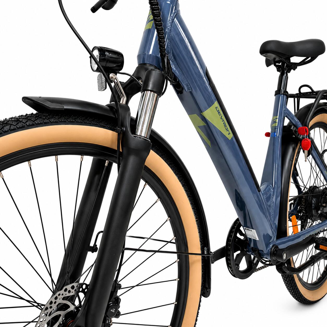 Bicicleta eléctrica Oras Devron 28200 - 28 pulgadas, L, gris oscuro 7/7