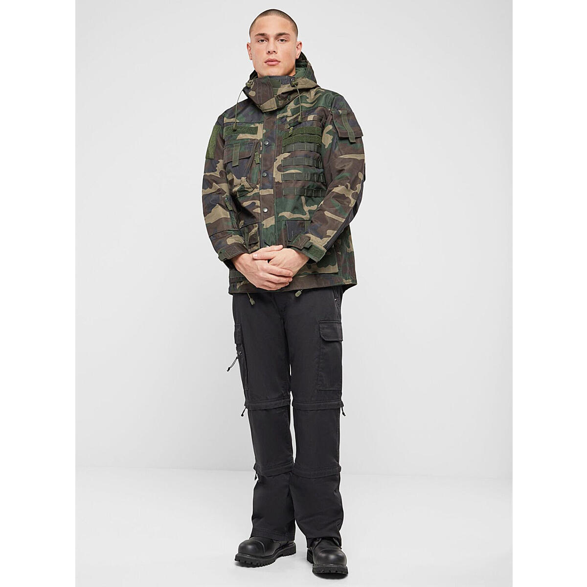 Brandit Performance Outdoor Jacket Herren (Woodland) Größe M 4/5
