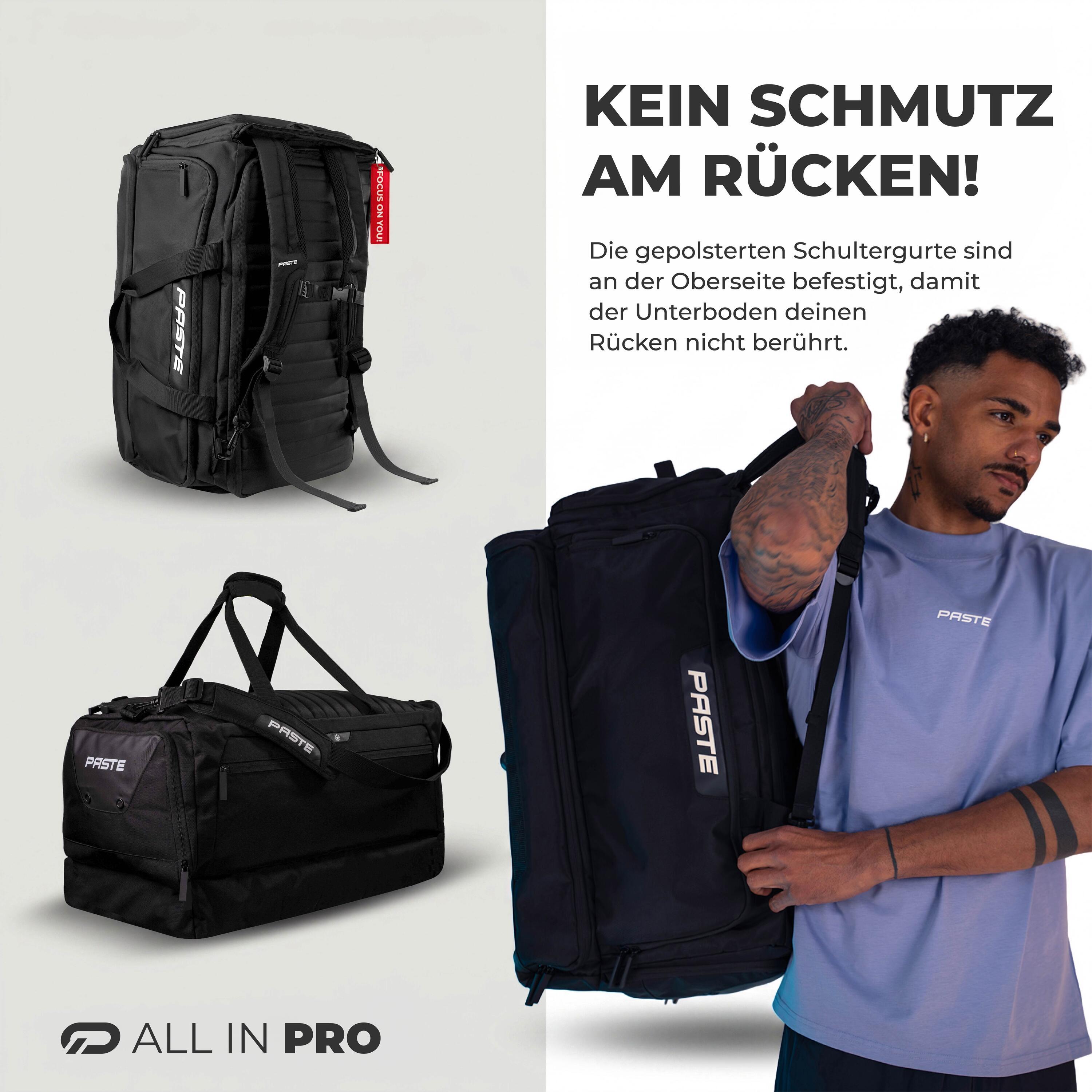 Sporttas ALL IN PRO 68L met rugzakfunctie, schoenenvak en koelvak 2/7