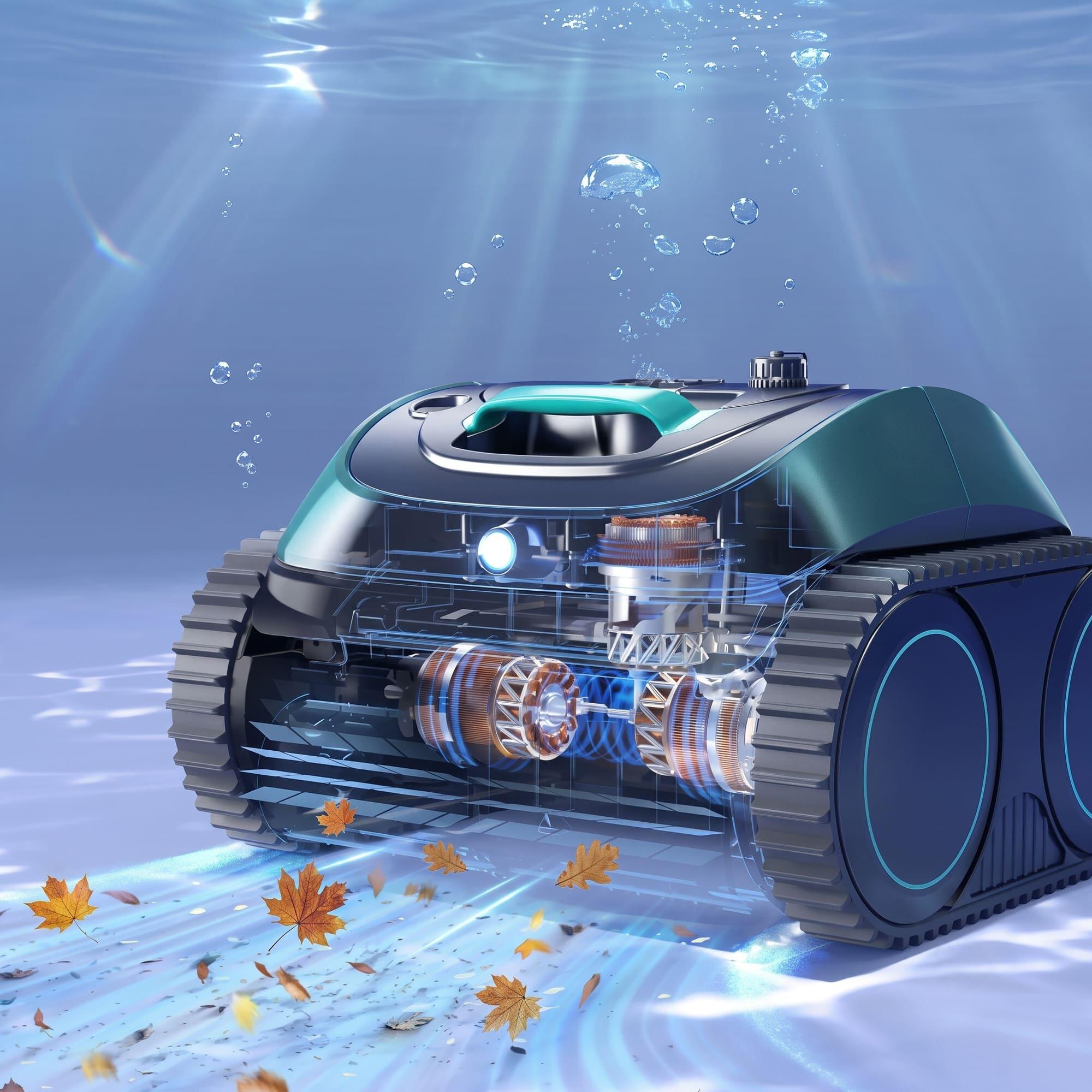 Robot limpiafondos piscina Spyder Expert NG WYBOT sin cables 120 min 5/10