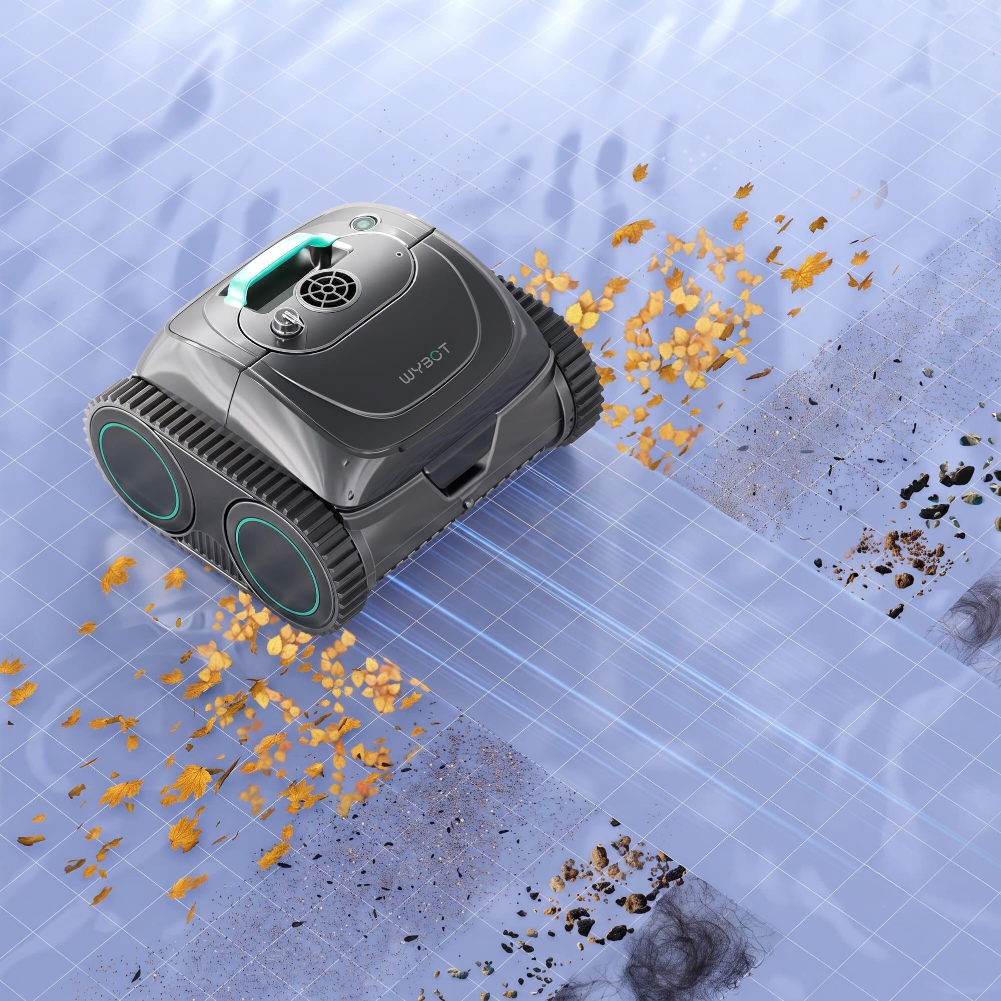 Robot limpiafondos piscina Spyder Expert NG WYBOT sin cables 120 min 4/10
