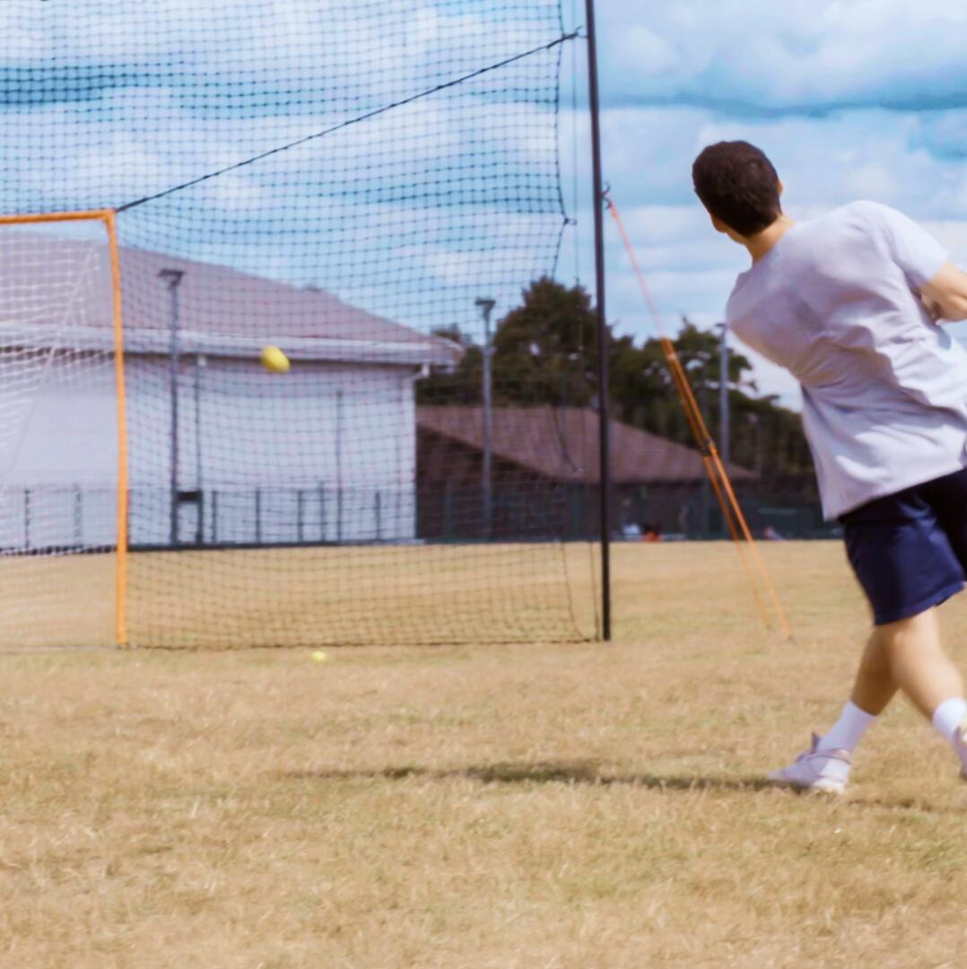 2-in-1 Lacrosse Doel met Achtervang 6/8