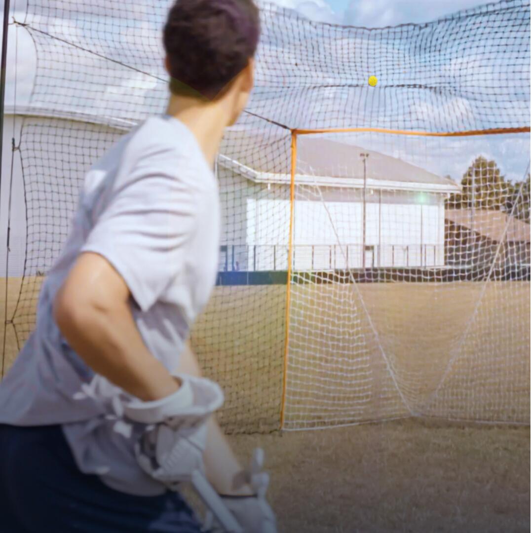 2-in-1 Lacrosse Doel met Achtervang 5/8