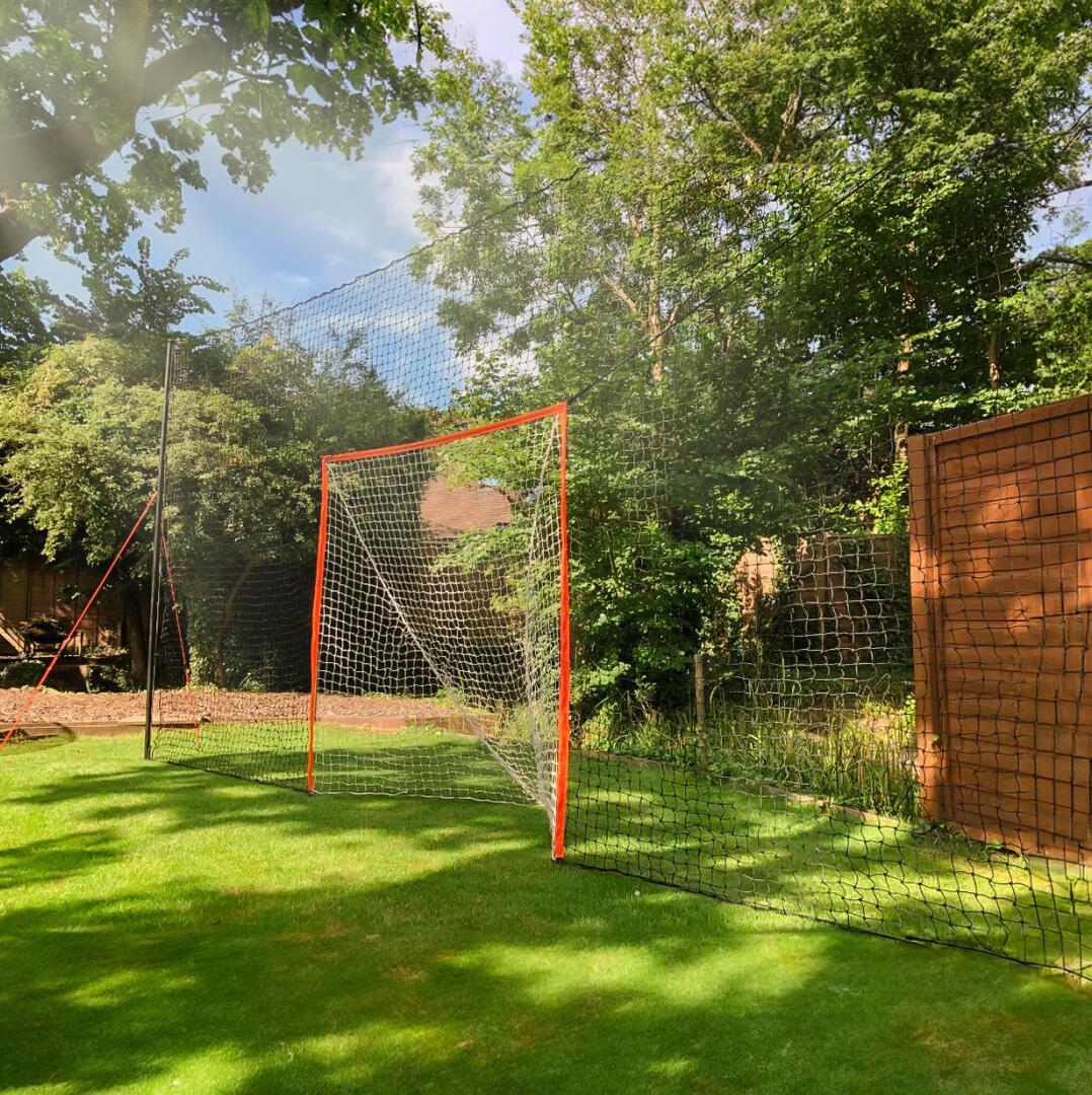 2-in-1 Lacrosse Doel met Achtervang 4/8