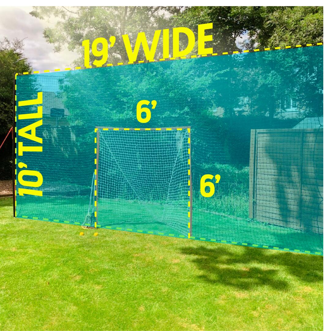 2-in-1 Lacrosse Doel met Achtervang 2/8