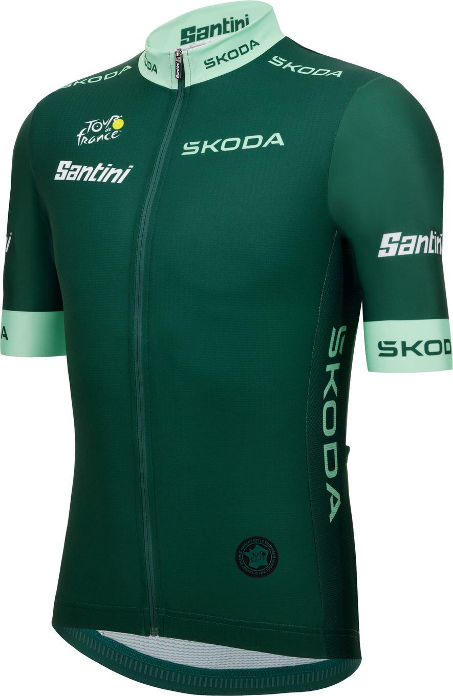 Trikot mit kurzen Ärmeln Santini Meilleur Sprinter Tour de France 2025 Grün 2/3