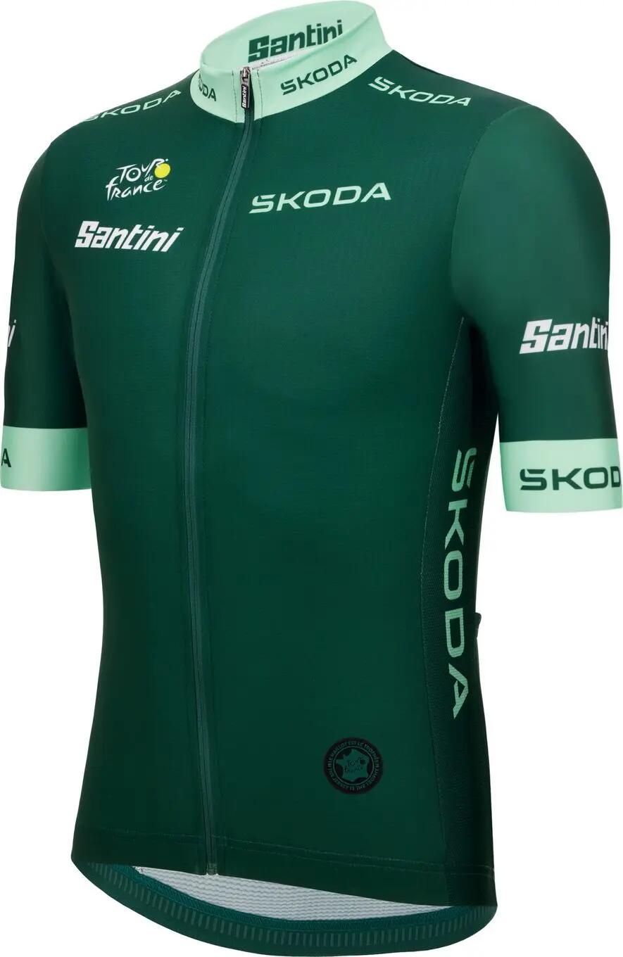 Trikot mit kurzen Ärmeln Santini Meilleur Sprinter Tour de France 2025 Grün 2/3