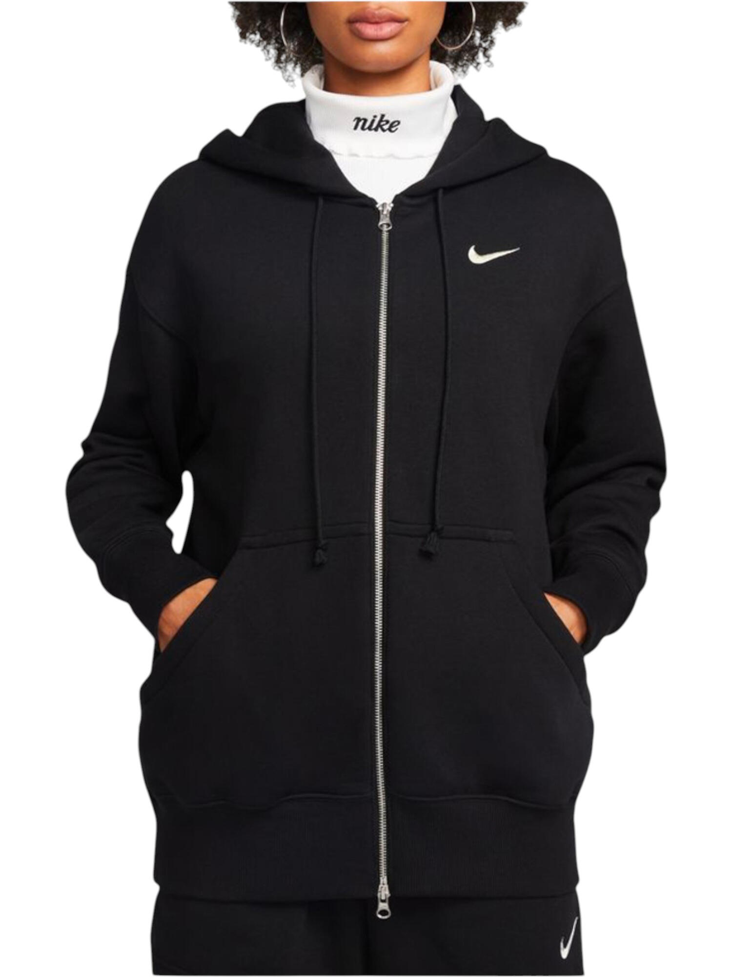 Nike Sportswear - Sudadera W NSW PHNX FLC FZ OS HOODIE en algodón para mujer 5/5
