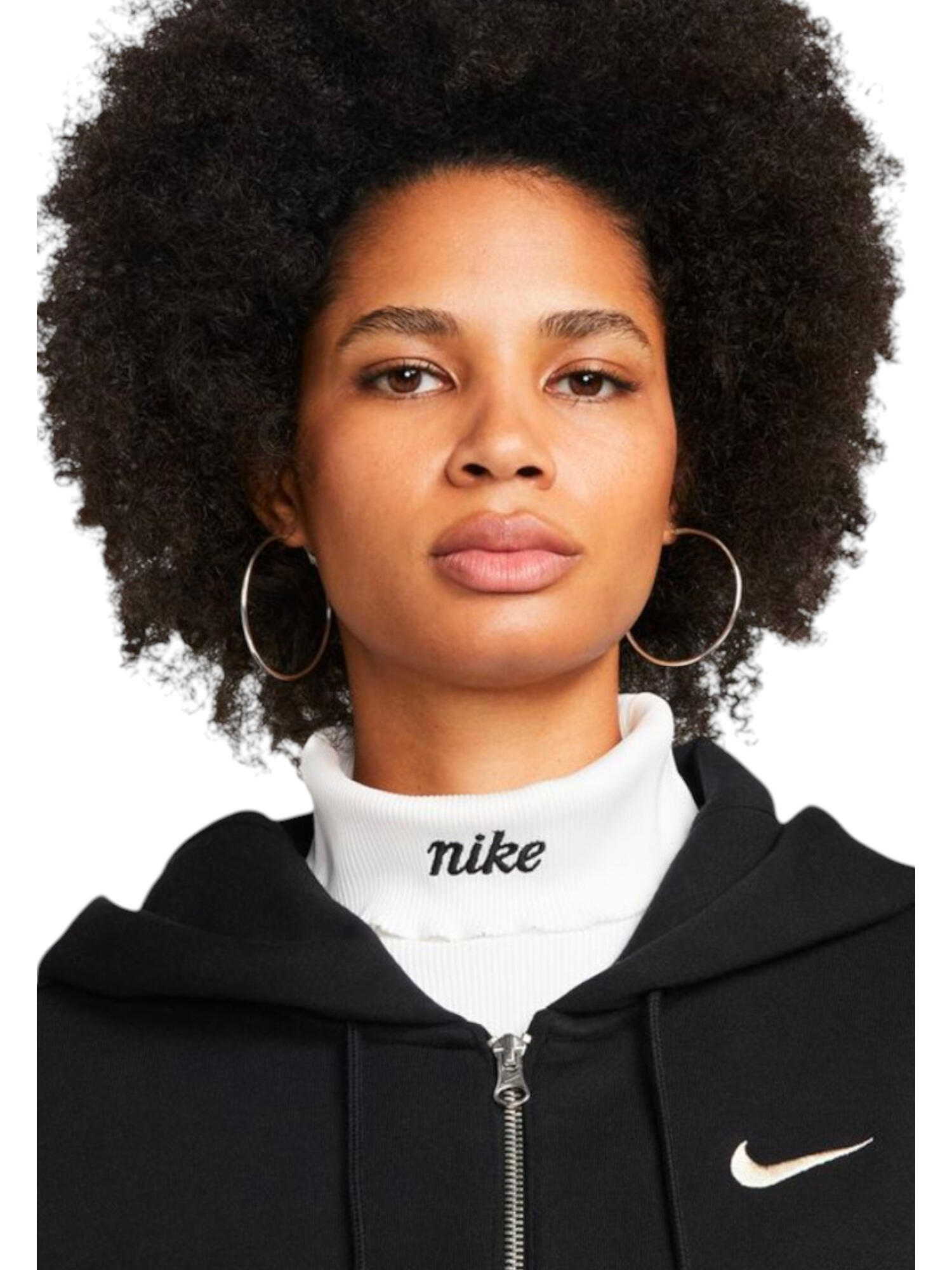 Nike Sportswear - Sudadera W NSW PHNX FLC FZ OS HOODIE en algodón para mujer 3/5