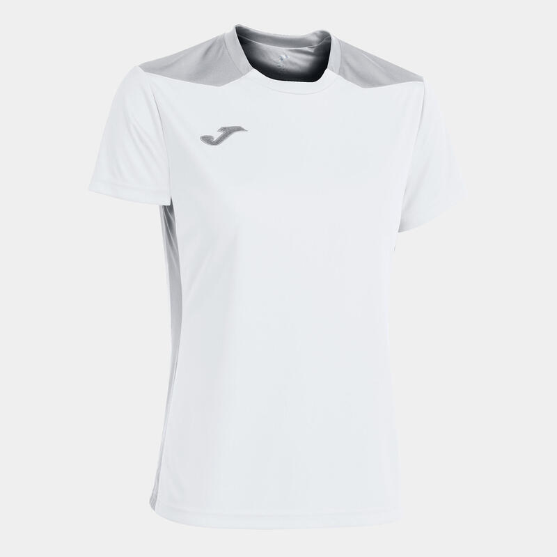 Maillot manches courtes Femme Joma Championship vi blanc gris