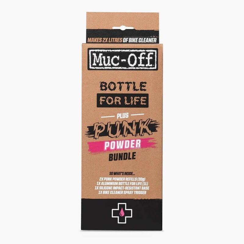 Muc-Off Punk Powder Cleaner 4 Pack + Bottle for Life