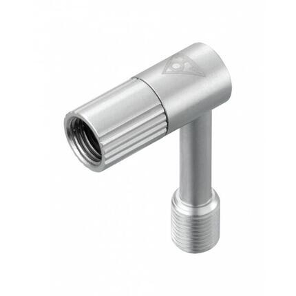 Topeak Schraderventil Winkeladapter Pressure Rite, Grau