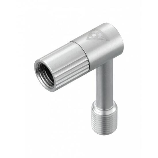 Topeak Schraderventil Winkeladapter Pressure Rite, Grau